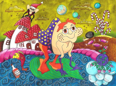 Limonade - 24x32 cm - gouache