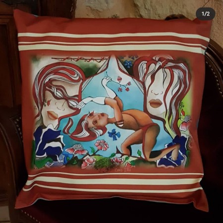 Coussin printemps 50x50 cm